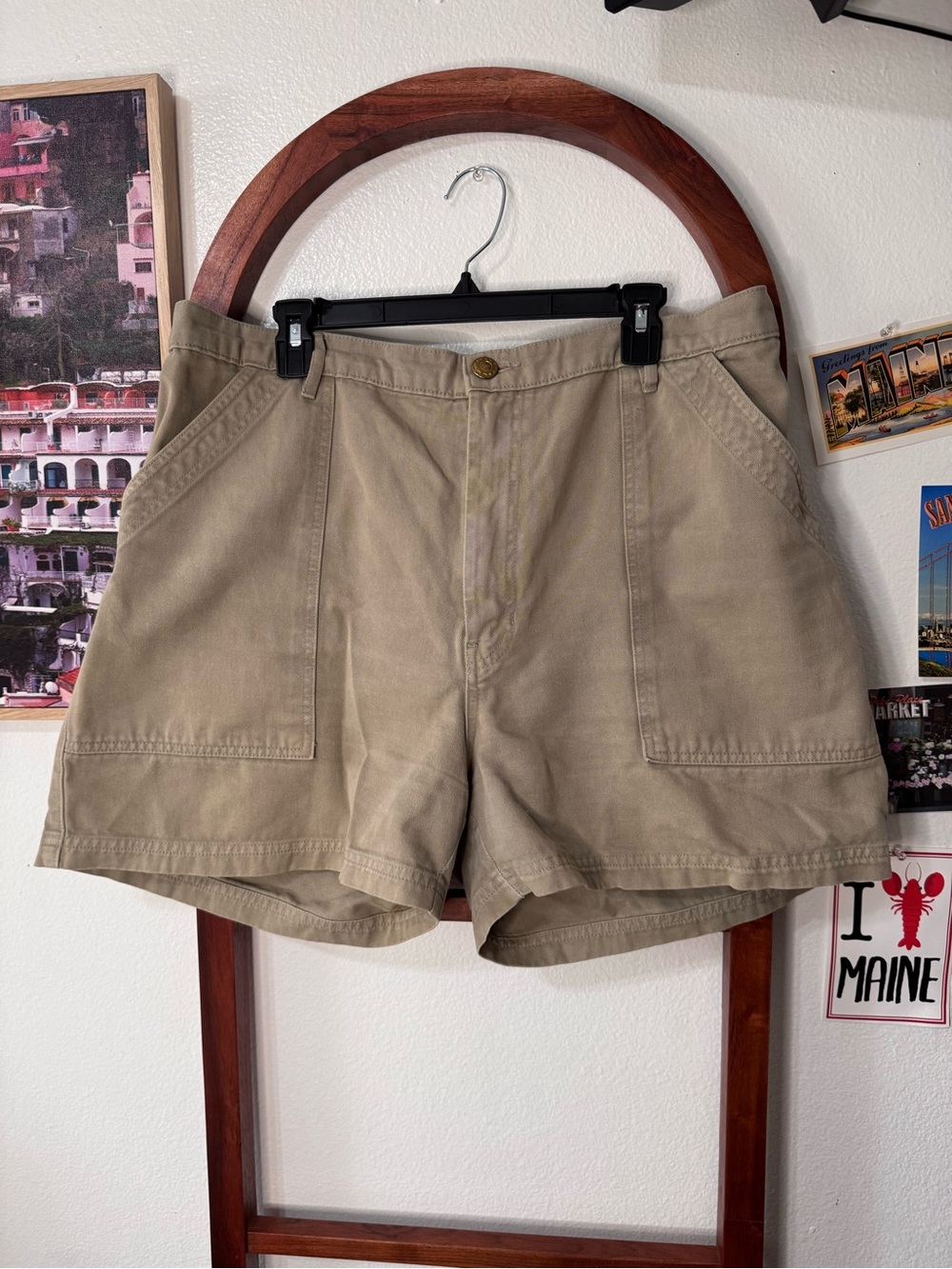 Big Bud Press Work Pants Shorts Beige